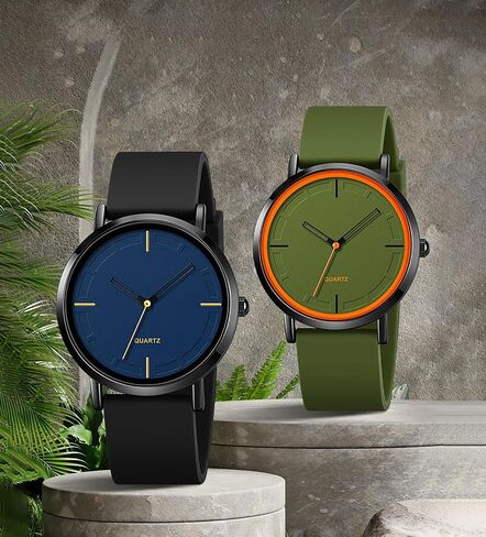 BESTKANG Fashion Simple Analog Quartz Wrist Watches Silicone Strap Waterproof Watch Women Watches Men Sports Watches in Saudi Arabia