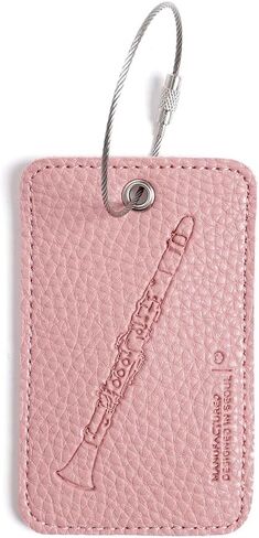 CURTIS Clarinet wire ID tags for Case, Luggage tag, Bag for instrument (Pink) in Kuwait