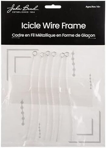 John Bead Wire Frames Cross 0.8mm APX 5-6in, 6pcs in Kuwait