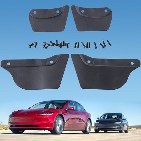 Mud Flaps for Tesla Model 3 2024 2023 2022 2021 2020 2019 20218 2017, Tesla Model 3 Mud Flaps No Drilling No Tape Mudflaps Tire Protective Mud Flap for Tesla Model 3 Accessories (Set of 4) in Saudi Arabia