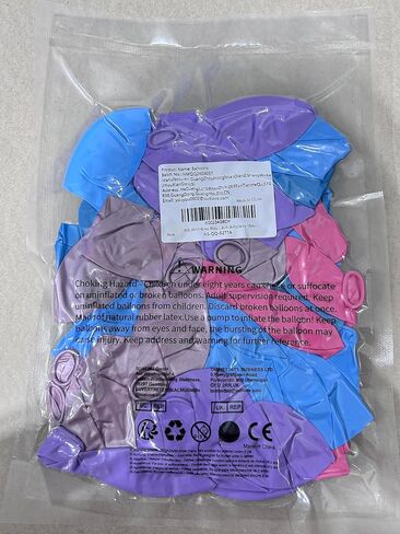 Pink Purple Blue Balloons 60Pcs 12 Inch Pastel Pink Blue Purple Party Balloons Metallic Pearl Blue Purple Latex Balloon for Girl Mermaid Winter Frozen Birthday Baby Shower Party Decoration in Kuwait