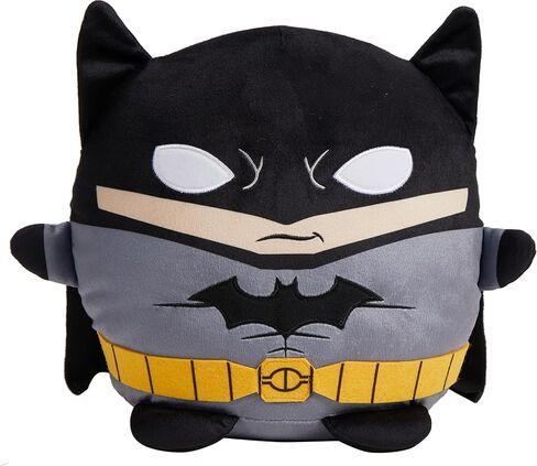 Mattel DC Cuutopia Batman Plush Toy, Super Hero Soft Rounded Pillow Doll, 10-inch Character Collectible in Saudi Arabia
