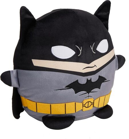 Mattel DC Cuutopia Batman Plush Toy, Super Hero Soft Rounded Pillow Doll, 10-inch Character Collectible in Saudi Arabia