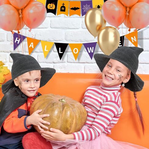 Halloween Witch Hat for Women Foldable Pointed Cap for Halloween Party Costume Accessory in Saudi Arabia