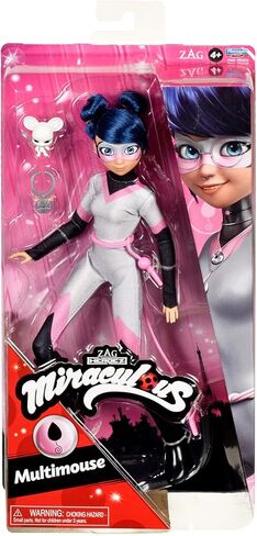 BANDAI Miraculous Ladybug and Cat Noir Toys Multimouse Fashion Doll | Articulated 26 cm Multimouse Doll with Accessories and Miraculous Kwami Miraculous Dolls in Kuwait