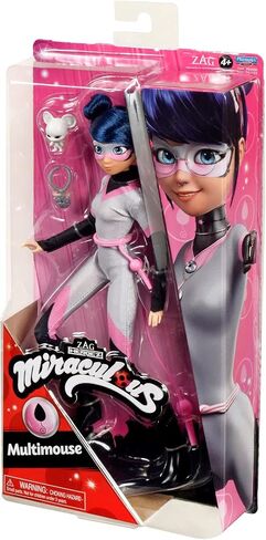 BANDAI Miraculous Ladybug and Cat Noir Toys Multimouse Fashion Doll | Articulated 26 cm Multimouse Doll with Accessories and Miraculous Kwami Miraculous Dolls in Kuwait