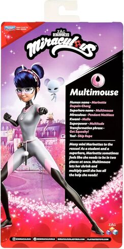 BANDAI Miraculous Ladybug and Cat Noir Toys Multimouse Fashion Doll | Articulated 26 cm Multimouse Doll with Accessories and Miraculous Kwami Miraculous Dolls in Kuwait
