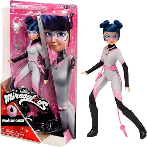 BANDAI Miraculous Ladybug and Cat Noir Toys Multimouse Fashion Doll | Articulated 26 cm Multimouse Doll with Accessories and Miraculous Kwami Miraculous Dolls in Kuwait