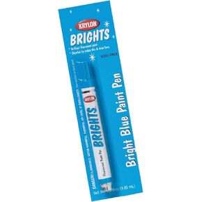 Krylon K09920000 Brights Fluorescent Paint Pen.33-Ounce, Bright Blue
