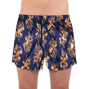 INTIMO Men's Copper Foil Flame Allover Fun Print Boxer Underwear