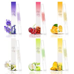 Nail Nutrition Pen,6PCS Nail Cuticle Oil Pen Set Nail Nutrition Oil Nail Care for Repairing Cracked & the Dry Cuticle (Mix Flavors)