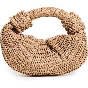 Women's Raffia Lopsy Bag