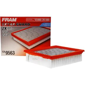 FRAM Extra Guard CA9563 Replacement Engine Air Filter for Select Ford and Mazda Models, Provides Up to 12 Months or 12,000 Miles Filter Protection