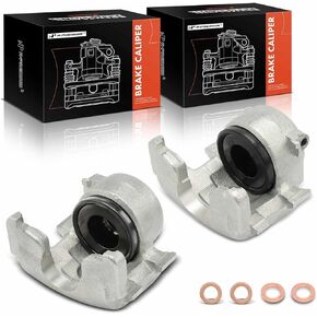 A-Premium Disc Brake Calipers Assembly Without Bracket Compatible with Chrysler Town & Country, Cordoba, LeBaron, New Yorker, Newport & Dodge Dart, Aspen & Plymouth Duster - Front Side, 2-PC Set