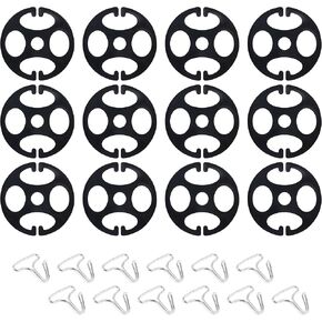 24PCS Seat Covers for Cars Hooks,12 Plastic Car Seat Cover Chucks + 12 Metal Hooks for Car Accessories Seat Covers Replacement,Universal Car Fastener Kit Fit All Car Seat Cover