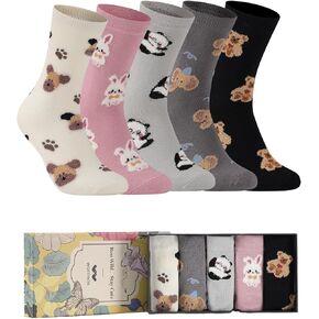 Cute Socks for Women Funny Socks, Crew Animal Socks Gift for Women