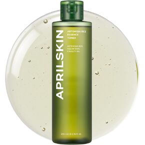 APRILSKIN Artemisia Rice Toner | Dry, Sensitive, Acne-Prone Skin | Vegan, Cruelty Free, Low pH, Calming & Firming up | 6.76 oz | No sulfates and Artificial Fragrance