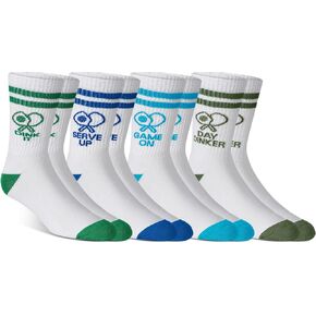 4 Pcs Dink Ball Socks Dinker Gifts Dink Ball Accessories Funny Sports Gift for Men Women, US Size 5.5-10.5