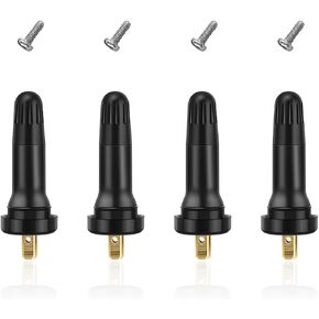 8 PCS TPMS 20008 Tire Valve Stem, Rubber Airtight Tire Pressure Sensor Valve Stems, Snap-in Tubeless Valve Stems Replacement Fits Most Standard Auto Tires, Car Accessories