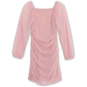 Speechless Girls' Long Sleeve Ruched Party Dress