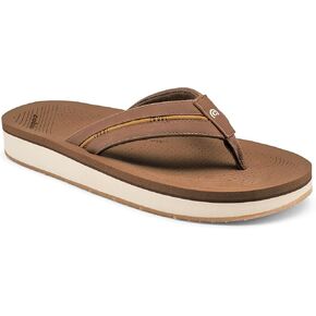 Cobian Men’s Ponto Rise Synthetic Leather Strap Flip-Flop Sandals