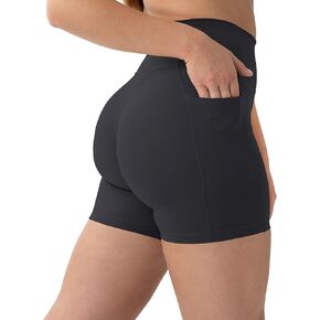 بافوي شورت أكتيف بجيوب | شورت ضيق عالي الخصر لنحت المؤخرة مقاس 4 بوصات و6 بوصات | HiPerform XXS إلى 3X