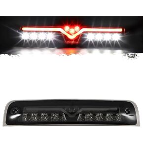 Partsam High Mount Stop Light Replacement for 2009-2017 Do-dge Ram 1500 Third Brake Light 2010-2017 Ram 2500 3500 3rd Brake Light Rear Cab Roof Center Mount Tail Cargo Lights Lamps Smoke Lens