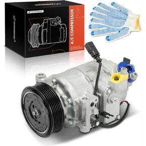 A-Premium Air Conditioner AC Compressor with Clutch Compatible with Audi Q7 2008-2015 4.2L