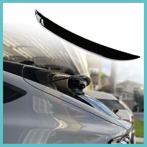 BestEvMod for Mach-E Roof Spoiler Exterior Accessories, Rear Window roof Spoiler Sunroof Wind Deflector Compatible with 2021-2024 Mustang Mach E Accessories(Glossy Black)