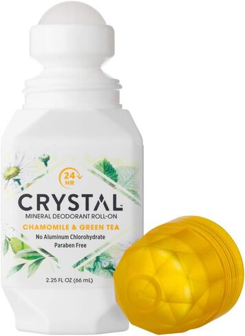 Crystal Mineral Deodorant Roll-On Body Deodorant With 24-Hour Odor Protection, Pomegranate, Non-Sticky Roll-On, Aluminium Chloride, 2.25 FL OZ - 3 pack in Saudi Arabia