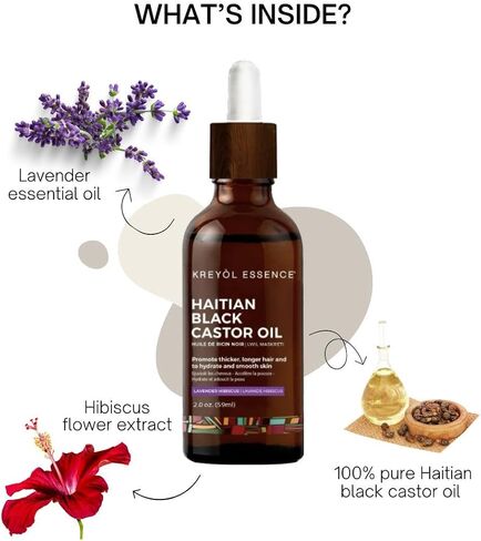 Kreyol Essence, Castor Oil Pure Haitian Black, 3.4 Ounce in Saudi Arabia