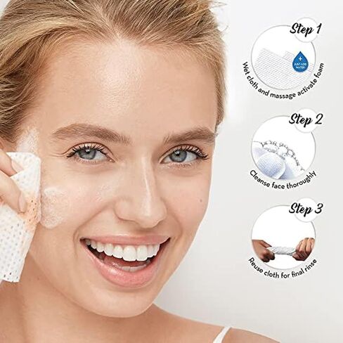Olay Daily Deeply Clean 4-in-1 Water Activated Cleansing Face Cloths 33ct (Pack of 5) in Saudi Arabia