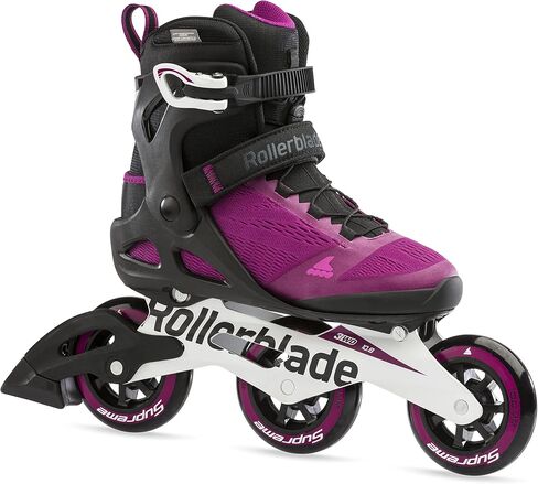 Rollerblade Macroblade 100 3WD Womens Adult Fitness Inline Skate, Violet and Black, Performance Inline Skates in Saudi Arabia
