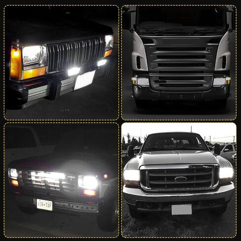 BESTZHEYU 2PCS 5x7 7x6'' Sealed LED Headlights Compatible for Chevy Express 1500 2500 3500 Cargo Van F-150 F-250 F-350 Wrangler YJ Cherokee XJ Kenworth T300 in Kuwait