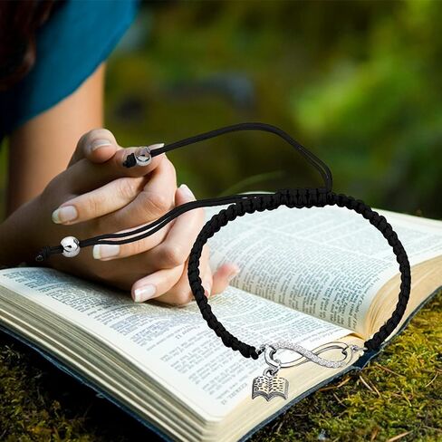 WSNANG كتاب سوار عشاق الكتاب نادي الهدايا القارئ مجوهرات دودة الكتب أمين المكتبة هدية كتاب سحر سوار للنساء in Saudi Arabia
