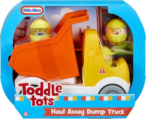 Little Tikes Toddle Tots Haul Away Dump Truck, Toddler Playset, Push- Along Dump Truck & 3 Character Figures for Pretend Play, Gift and Toy for Toddlers and Kids Girls Boys Ages 1-5 Years in Saudi Arabia