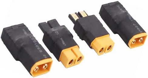 4 قطع متوافقة مع محول موصل أنثى Trax إلى XT60 ذكر، قطعتان TRAX ذكر إلى XT60 أنثى وTRAX أنثى إلى XT60 ذكر، لموصل محول شاحن بطارية RC (W19-4) in Kuwait