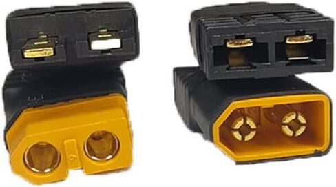 4 قطع متوافقة مع محول موصل أنثى Trax إلى XT60 ذكر، قطعتان TRAX ذكر إلى XT60 أنثى وTRAX أنثى إلى XT60 ذكر، لموصل محول شاحن بطارية RC (W19-4) in Kuwait