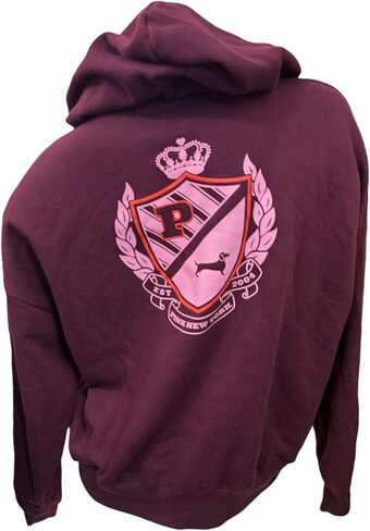 Victoria's Secret Pink Ivy Fleece Campus Pullover Hoodie Color Maroon New in Saudi Arabia