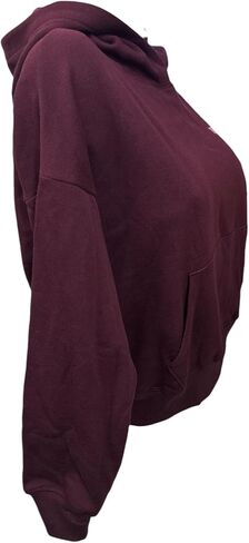 Victoria's Secret Pink Ivy Fleece Campus Pullover Hoodie Color Maroon New in Saudi Arabia