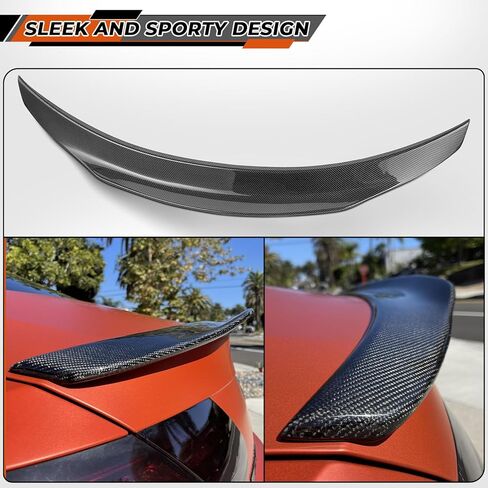 ACLONG Rear Trunk Lid Spoiler Wing Carbon Fiber Rear Spoiler Wing Compatible with Mercedes C Class W205 C300 C63 C43 C450 2015 2016 2017 2018 2019 2020 2021 in Kuwait