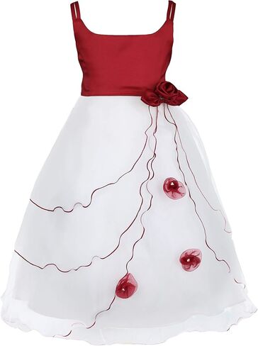 Pink Promise Girl's Short Sleeves Bolero Christmas Red Holiday Dress Set Age 2-10 in Saudi Arabia