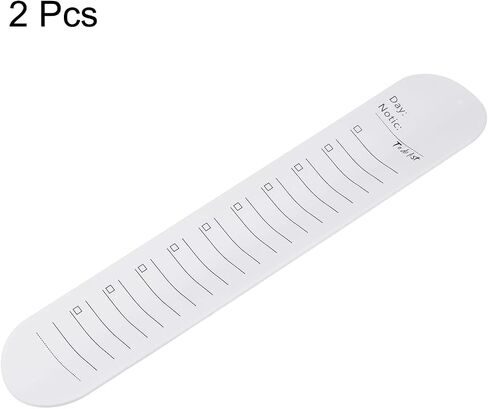 HARFINGTON 2pcs Silicone Memo Wrist Band 9.33" x 1.8" 20cm 8 Inch Measure Ruler Waterproof Reusable Slap Bracelets Writable Erasable Wearable Line Block Wristbands for Daily Life, White in Saudi Arabia