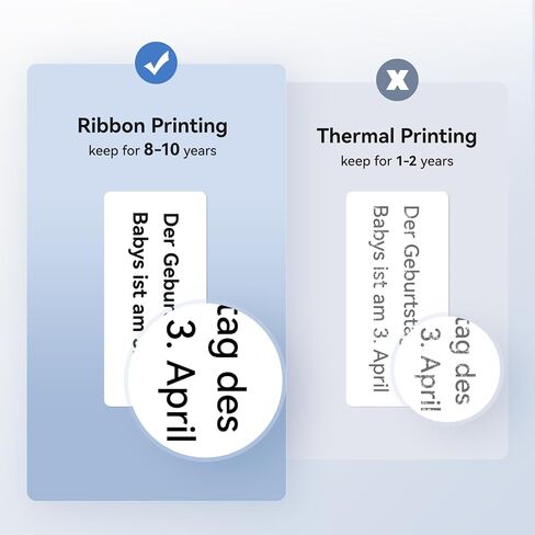 NIIMBOT Labeling Ribbon Only for M2 Thermal Transfer Label Printer, Replacement Refill Tapes, Clear Printing and Long Storage Time, 24m(79ft), Black in Saudi Arabia