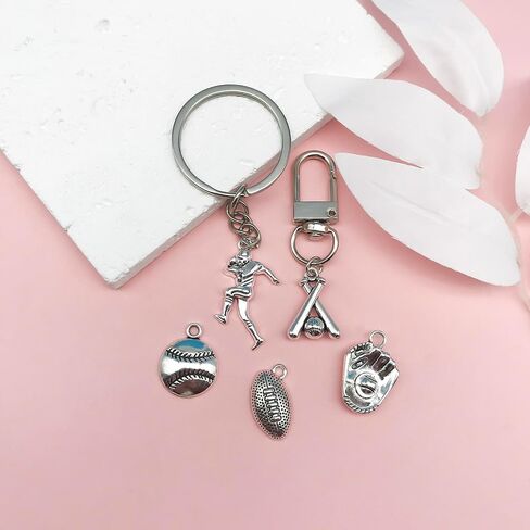 80pcs Cheerleader Charms Pendants Gymnastics Charm for Crafting Cheer and School Sports Spirit Antique Silver Cheerleader Girl Dance Jumping Jewelry Findings Making Accessory DIY Necklace Bracelet SN31 in Saudi Arabia