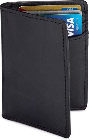NKPT Premium Leather Credit Card Holder Wallet for Men | Slim RFID Blocking Wallet, Brown in Saudi Arabia