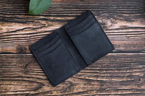 NKPT Premium Leather Credit Card Holder Wallet for Men | Slim RFID Blocking Wallet, Brown in Saudi Arabia
