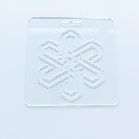 استنسل ساشيكو من الأكريليك الشفاف، نمط زهرة تقليدي، 12 × 12 سم، لخياطة اللحف اليدوية والتطريز (مجموعة من 4) in Kuwait