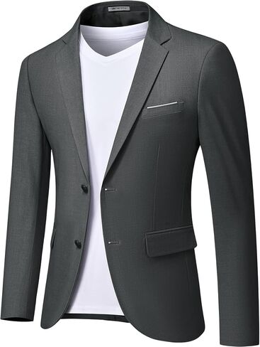MY'S Men's Slim Fit Blazer, Two Button Casual Lightweight Jacket, Sport Coat for Daily in Saudi Arabia