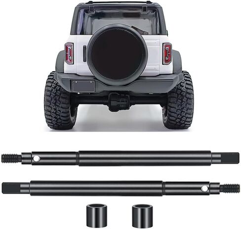 Steel RC Rear Axle Shaft +5MM CVD for TRX4M Upgrades 1/18 Scale RC Crawler Car Accessories in Kuwait